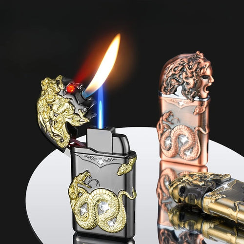 1 LEFT IN STOCK: Vintage Mummy and Snake LIghter